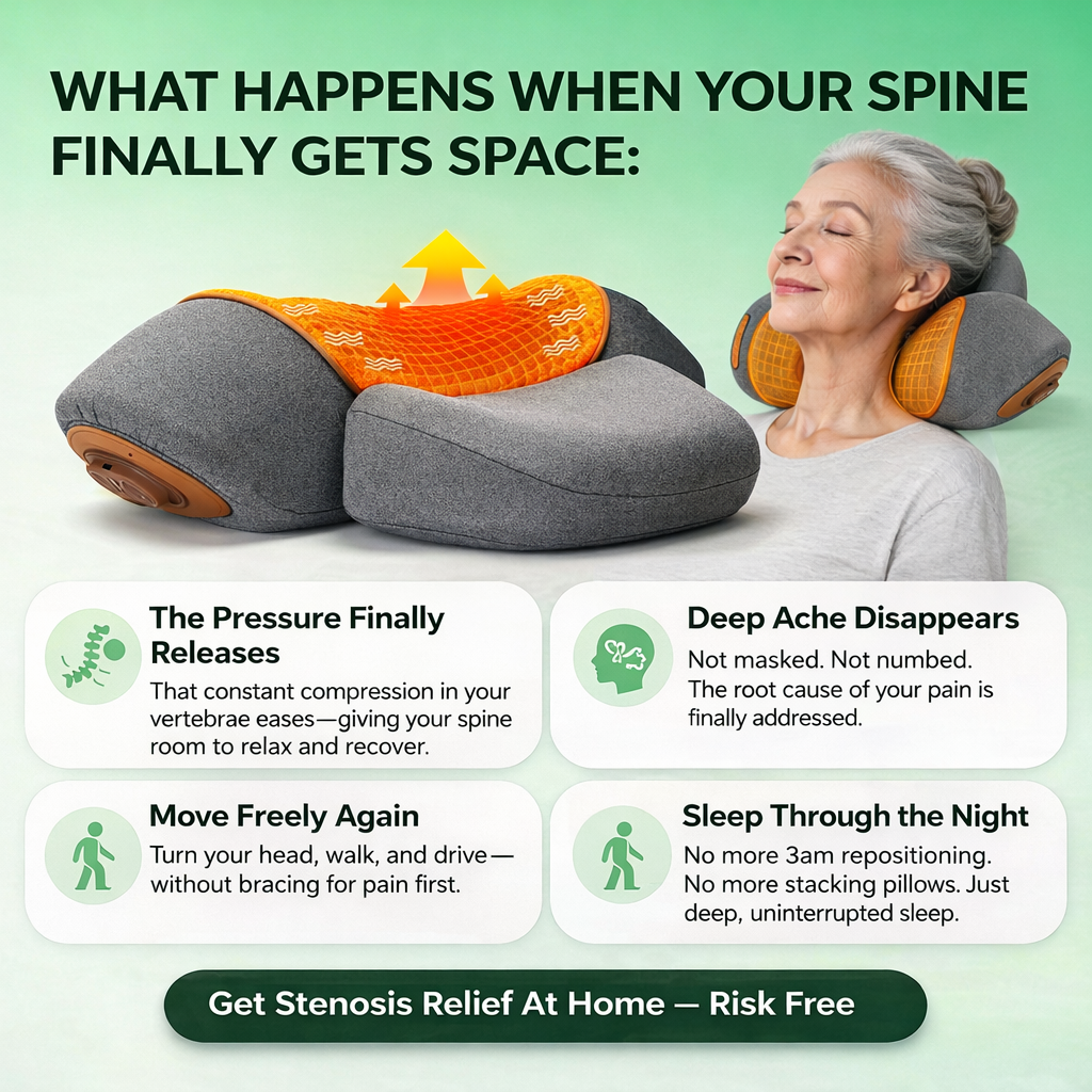 The Original 3 in 1 Electric Cervical Pillow With Spinal Heat Pulse Therapy