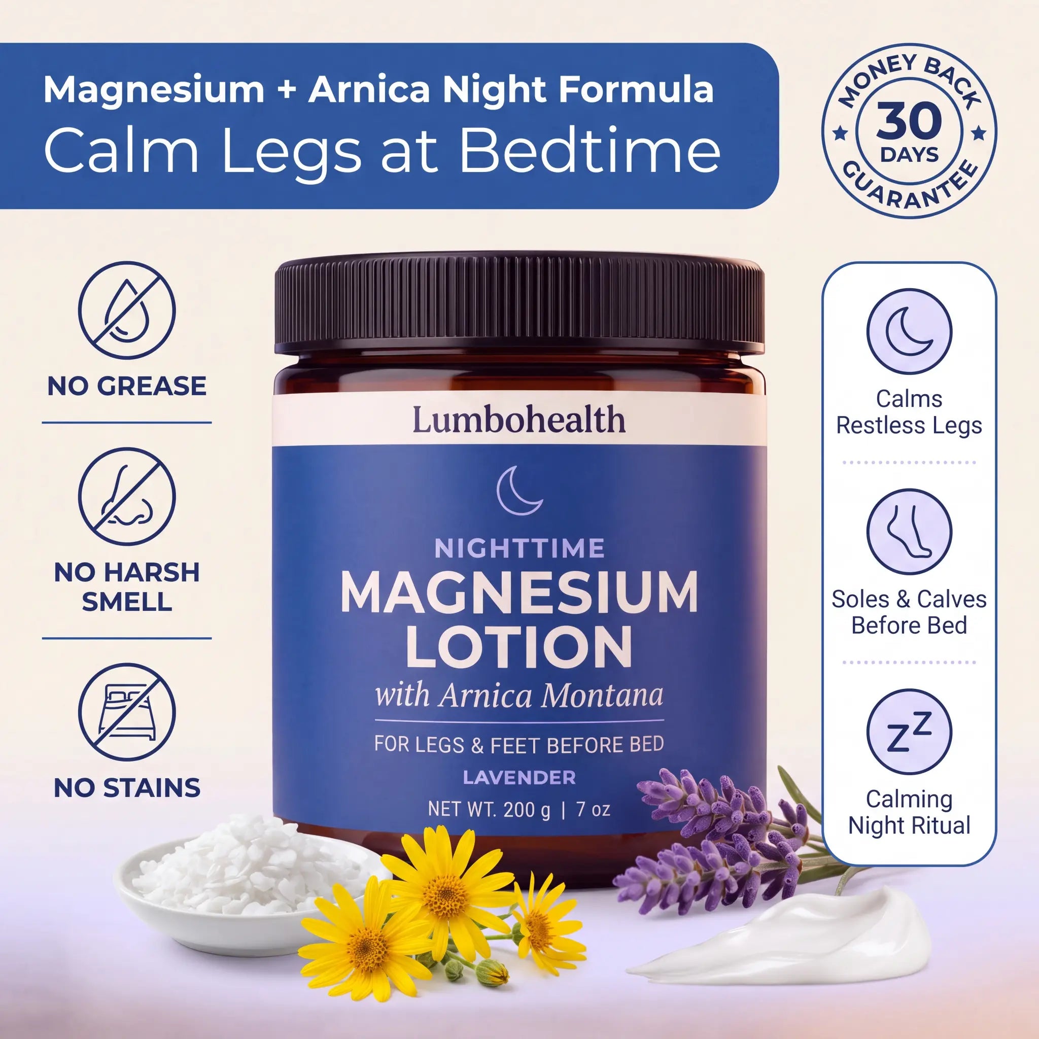 MAGNESIUM + ARNICA RESTLESS LEGS NIGHT CREAM
