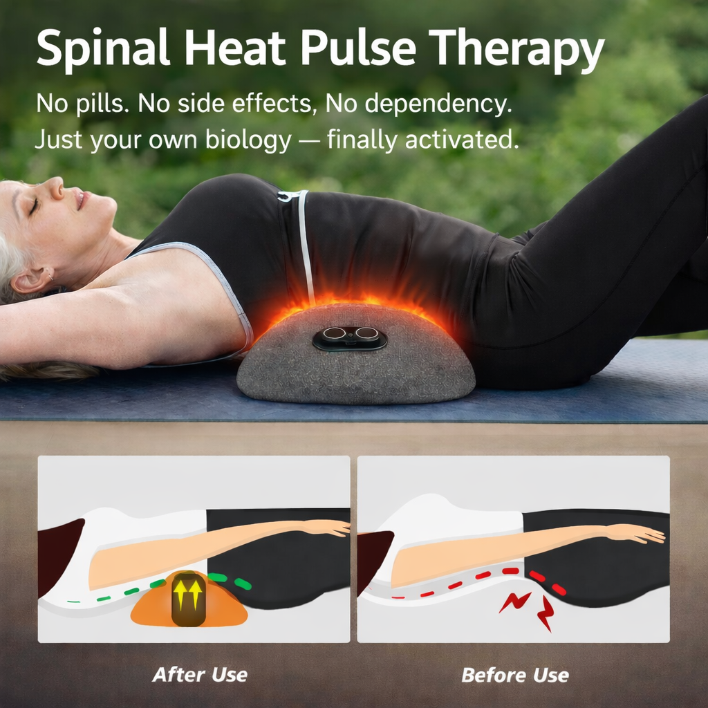 Lumbowrap® The Original 3 in 1 Electric Lumbar Massager With Spinal Heat Pulse Therapy