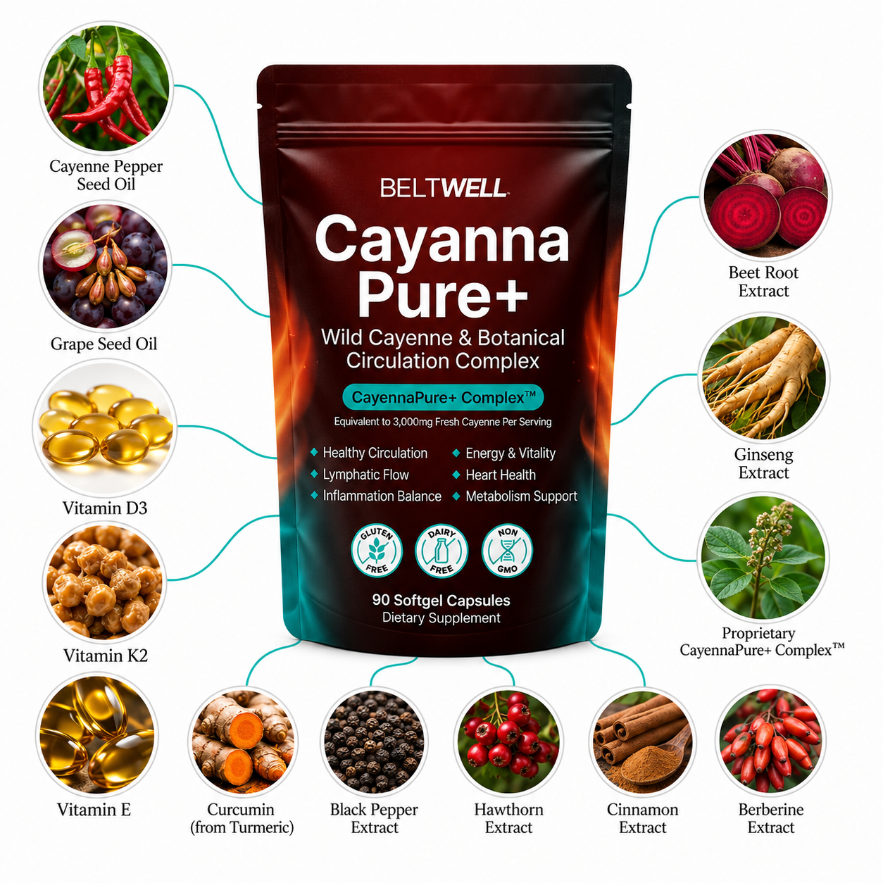 Wild Cayenne Joint Inflammation & Circulation Complex