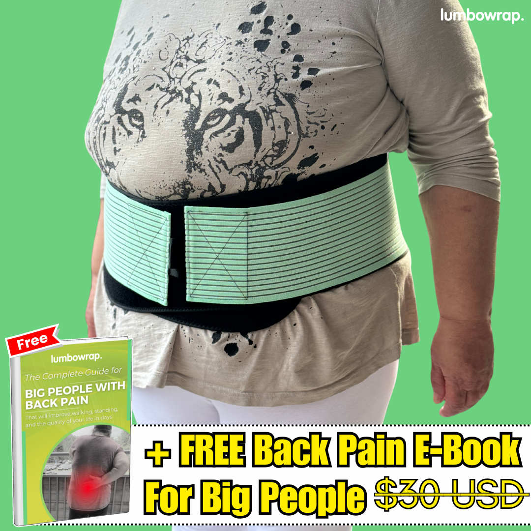 Lumbowrap® - The Complete Hip & Lower Back Wrap For Easier Walking & Standing (Spinal Stenosis, Sciatica, Lower Back Pain)