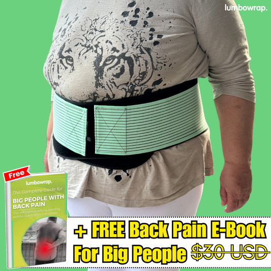Lumbowrap® - The Complete Hip & Lower Back Wrap For Easier Walking & Standing (Spinal Stenosis, Sciatica, Lower Back Pain)