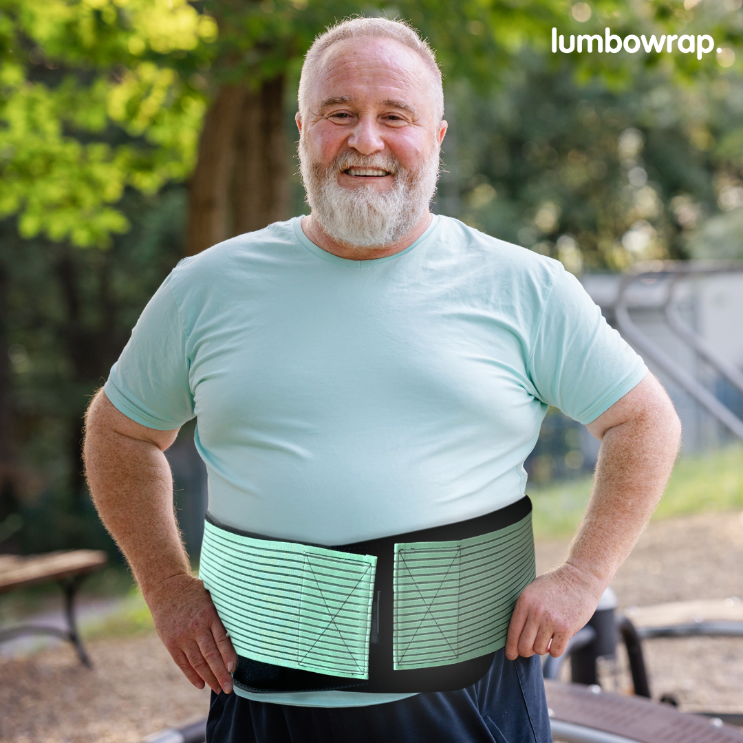 Lumbowrap® - The Complete Hip & Lower Back Wrap For Easier Walking & Standing (Spinal Stenosis, Sciatica, Lower Back Pain)