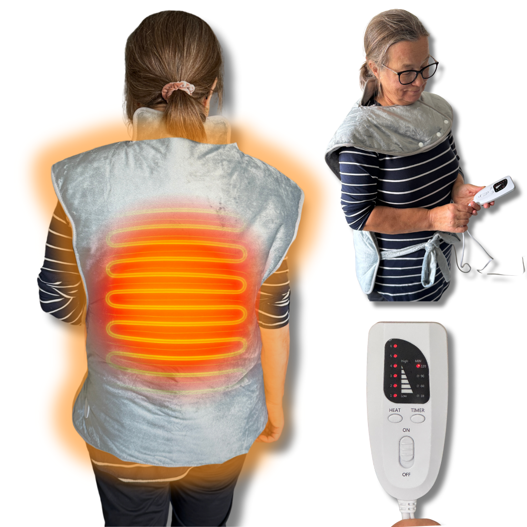 Lumbowrap® - The Weighted Back & Shoulders Heating Pad With New Heat-Relief 2.0 Technology