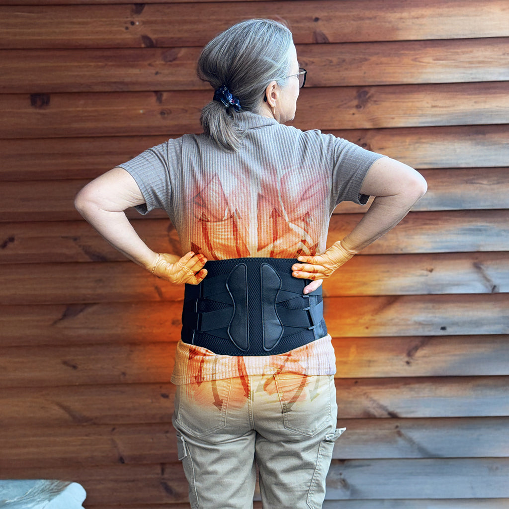 Heated Rechargeable & Cordless Lower Back Brace With Vibration – Lumbowrap