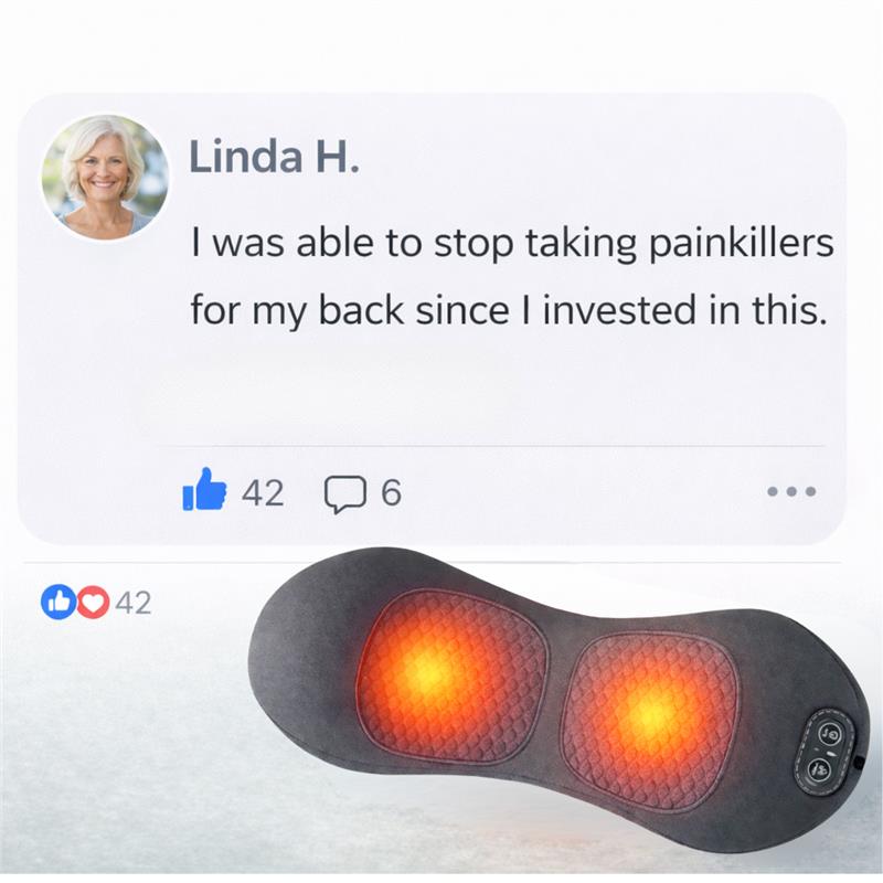 Lumbowrap® The Original 3 in 1 Electric Lumbar Massager With Spinal Heat Pulse Therapy