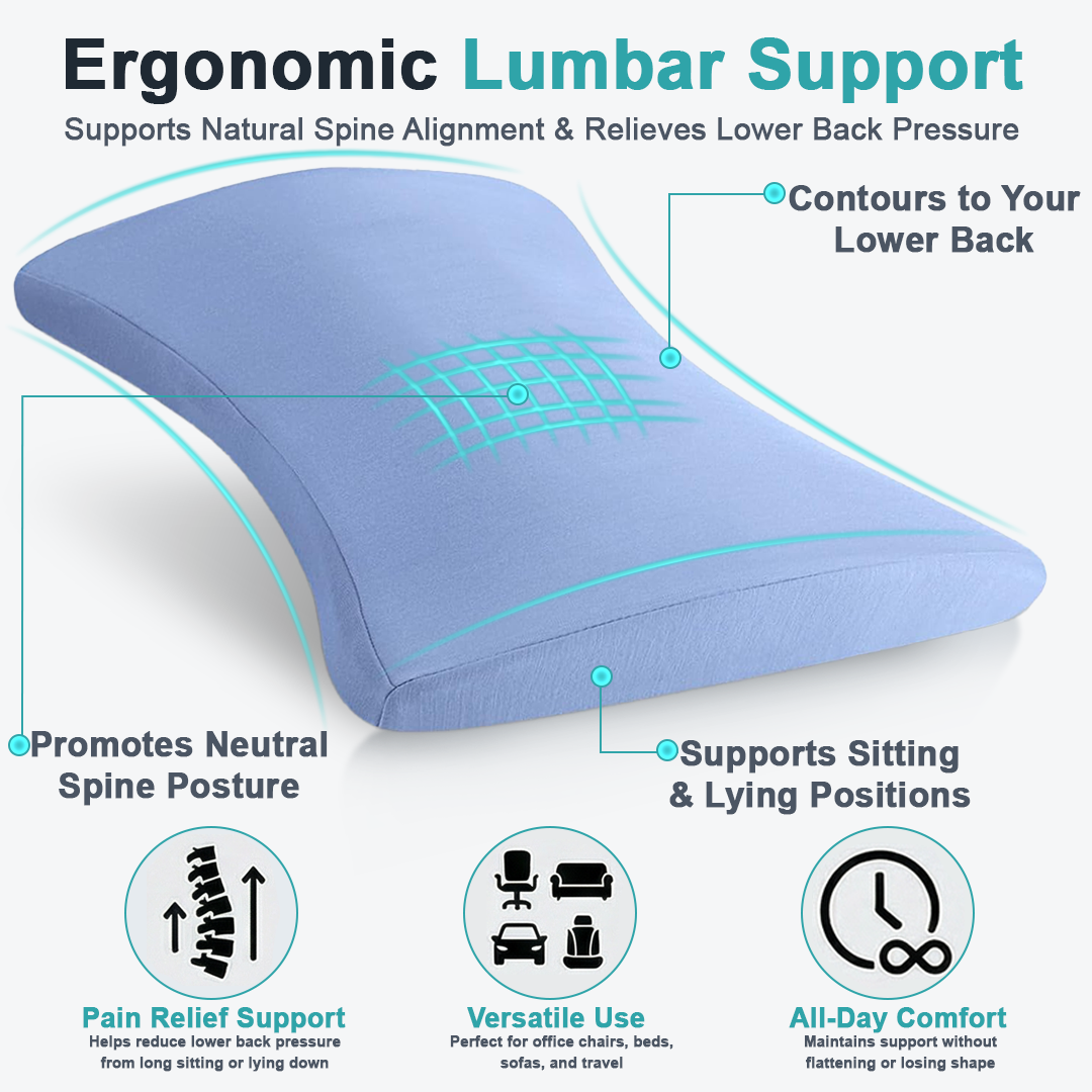 Lumbowrap® Ergonomic Lumbar Pillow