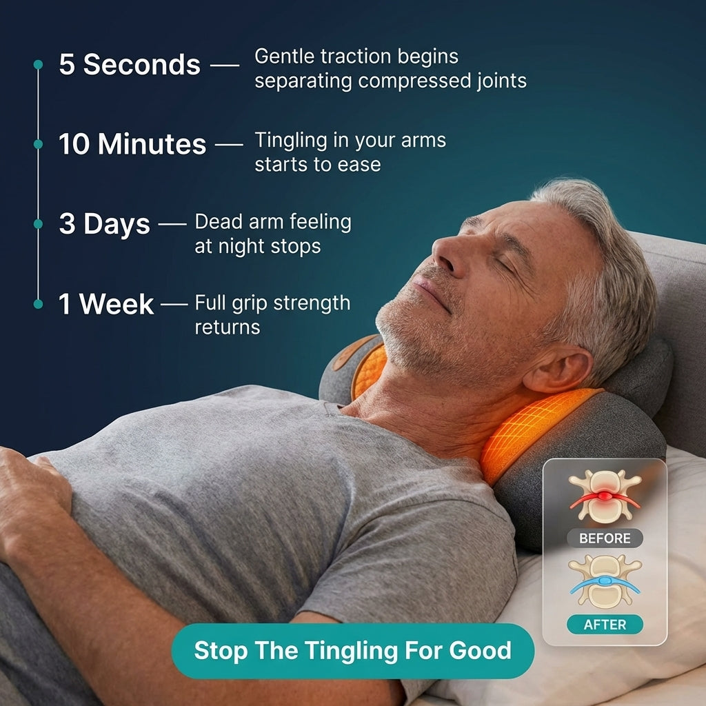 The Original 3 in 1 Electric Cervical Pillow With Spinal Heat Pulse Therapy