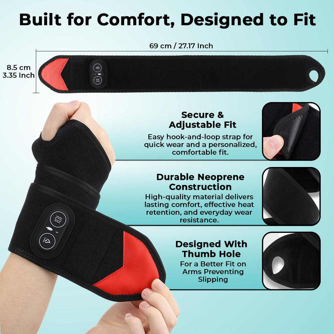 Lumbowrap® - The Cordless Heated Wrist Wrap With Deep-Penetration CAT™ Technology